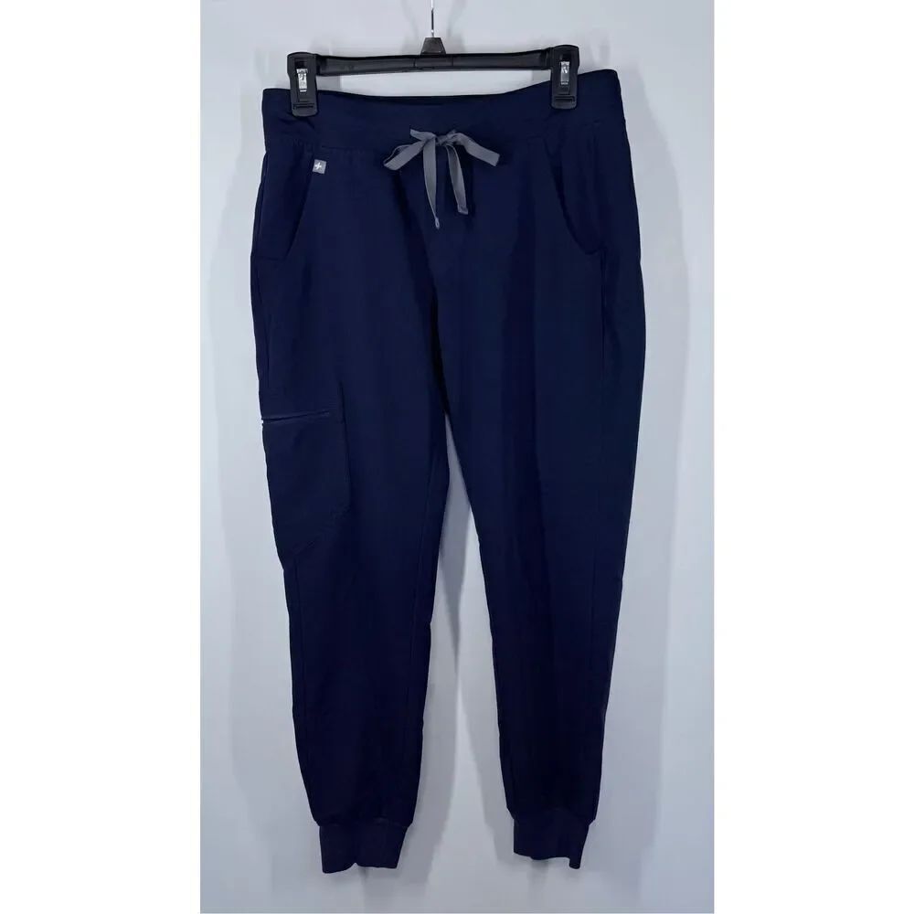Figs navy PO 1517 women’s cargo jogger scrub pant size small short